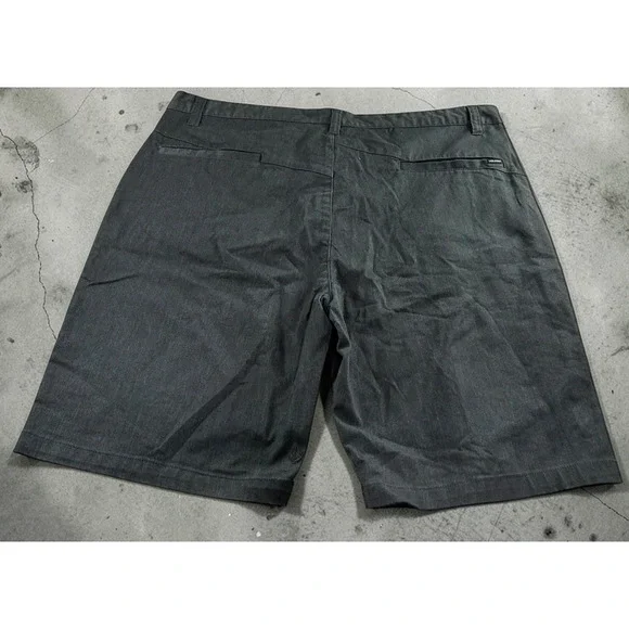 Men's Volcom Vmonty Charcoal Stretch Shorts Size 42 Skater Streetwear A09117V3 - Picture 6 of 7